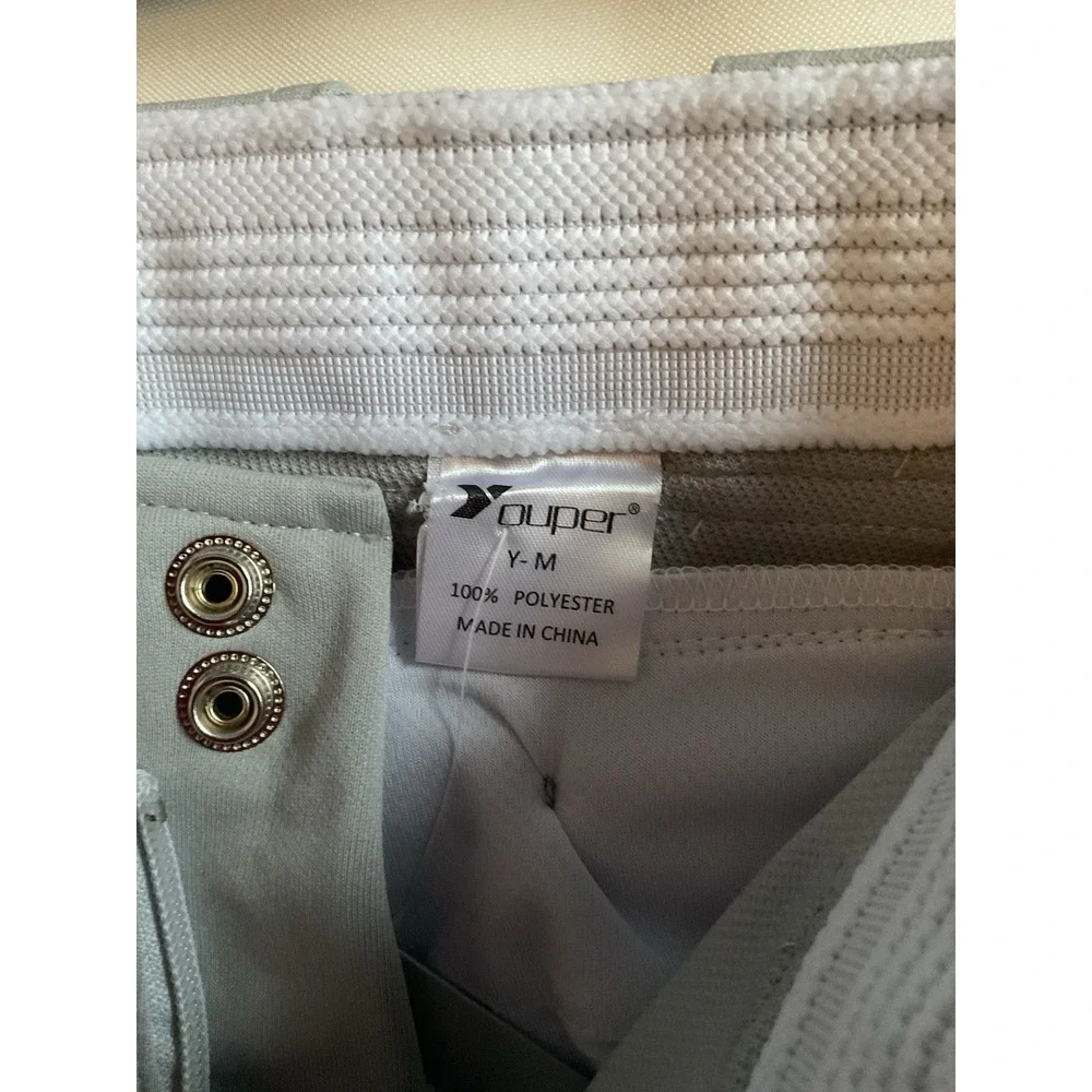 Youper Youth Medium Baseball Pants Boys Capri Softball Pants Gray - Picture 7 of 8